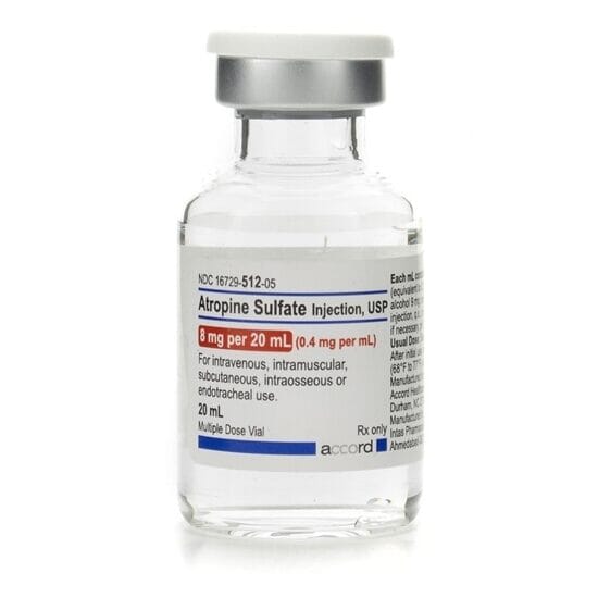Atropine Sulfate 8mg/20mL MDV Product Photo