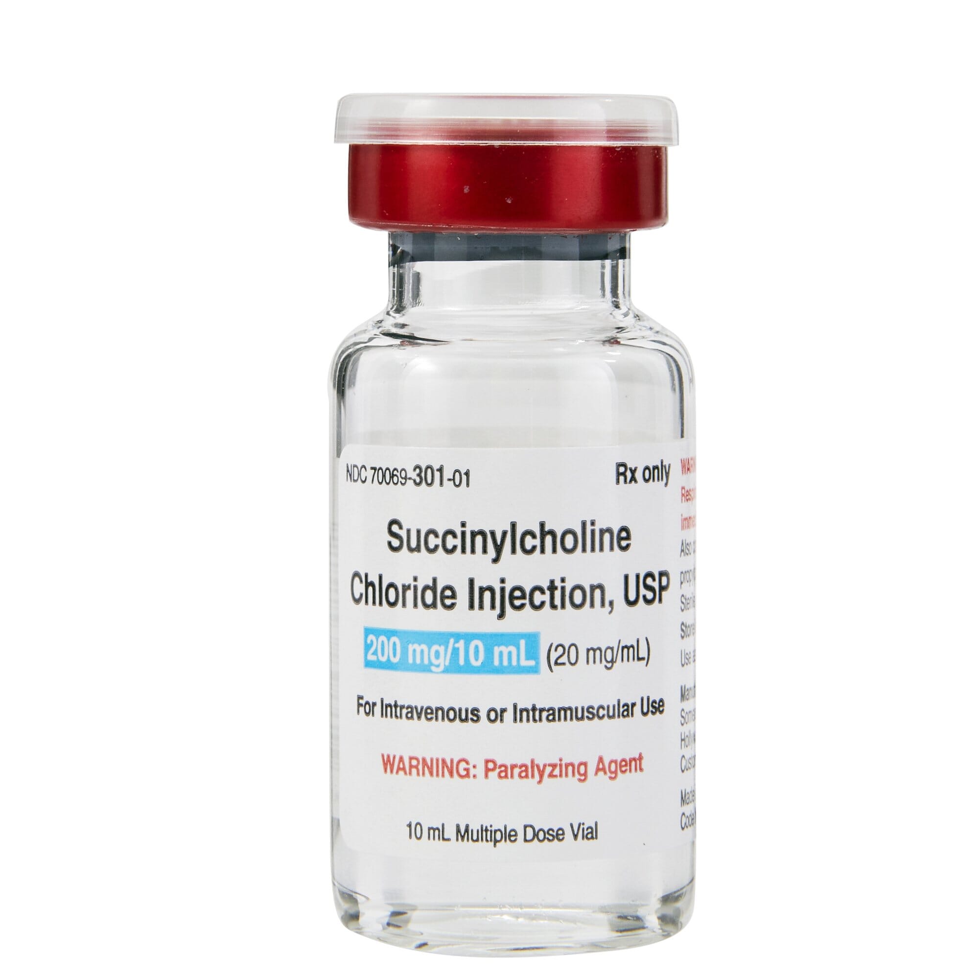 Succinylcholine 20mg/cc, 10mL MDV  Product Photo