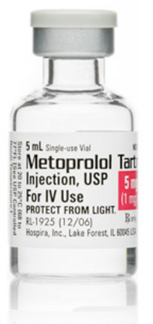 Metoprolol 1mg/mL 5mL SDV  Product Photo