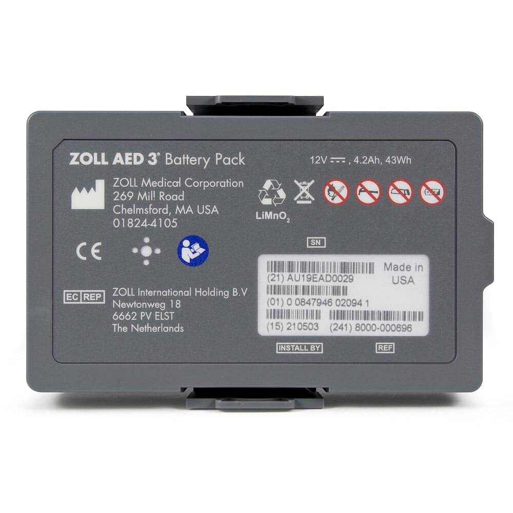 ZOLL AED 3 Non-Rechargeable Lithium Battery Product Photo