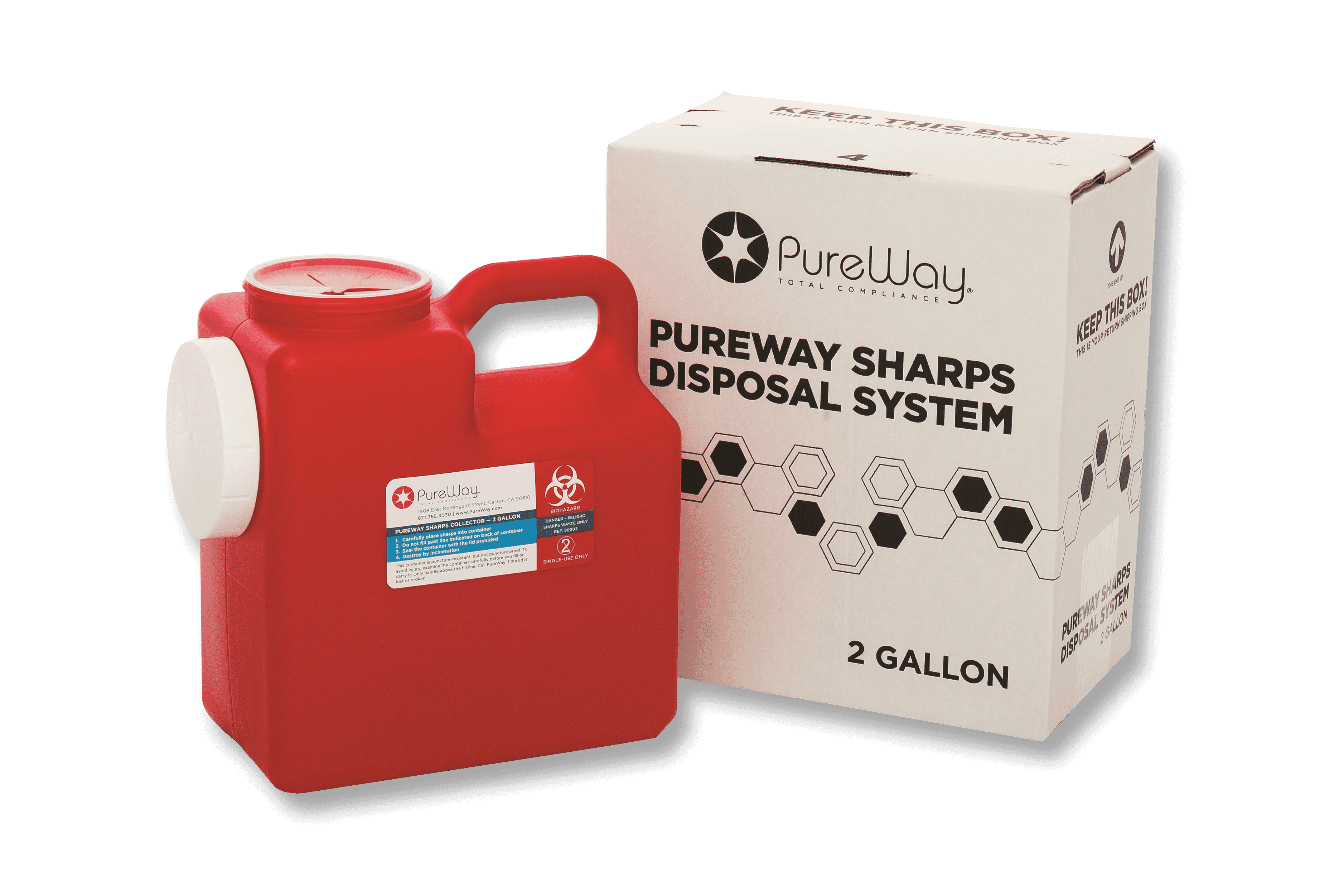 2 Gallon Sharps Container Disposal System Product Photo
