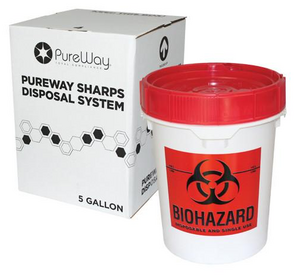 5 Gallon Sharps Mail-Back Disposal System  Product Photo
