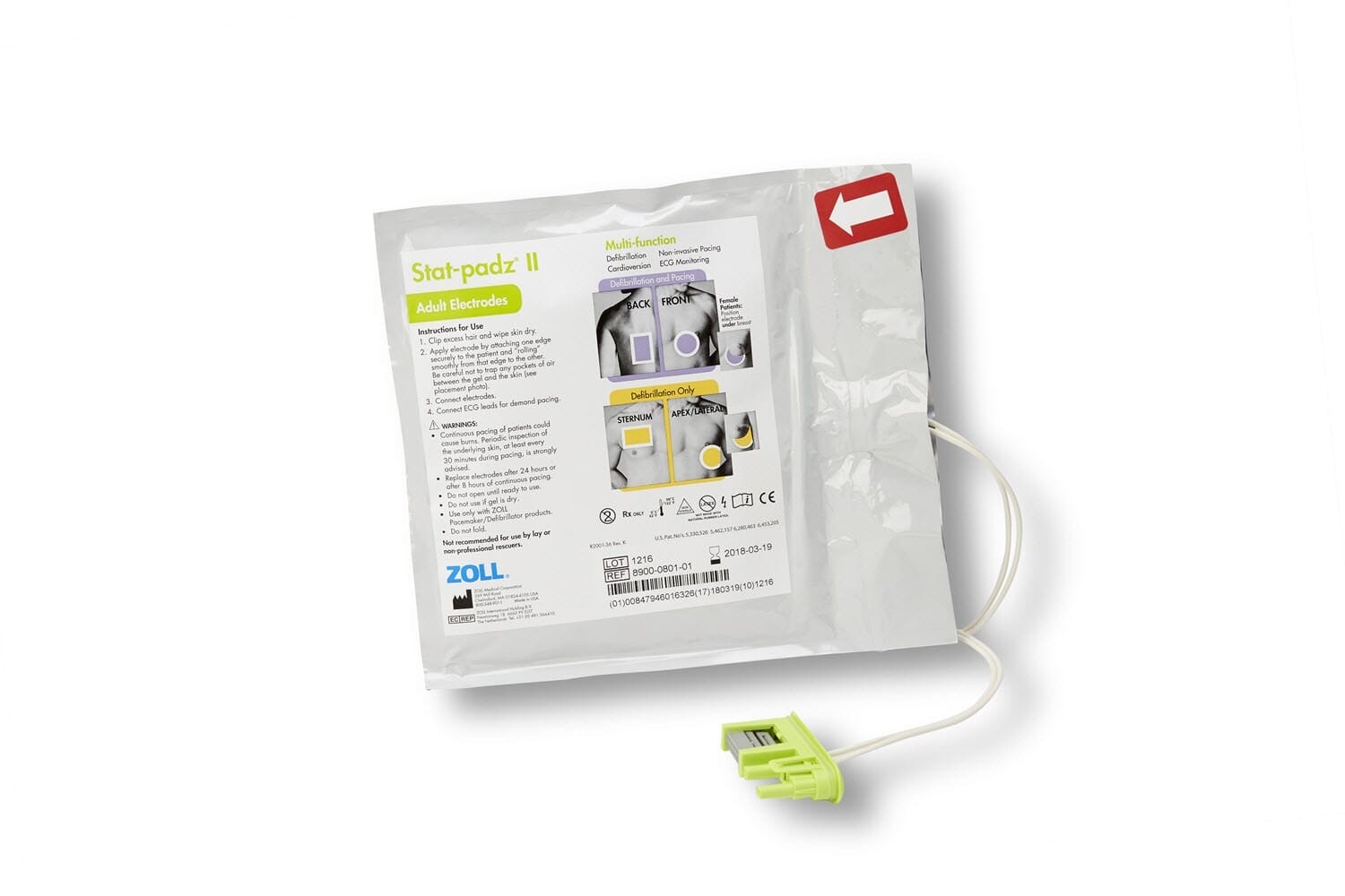 Zoll AED Stat Padz II Product Photo