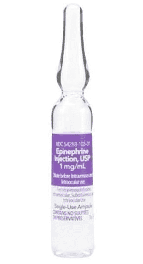 Epinephrine ampules Product Photo