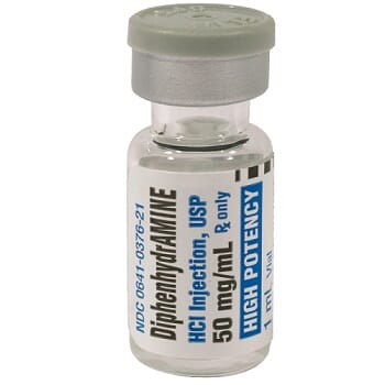 Diphenhydramine 50mg/1mL, 1mL Product Photo