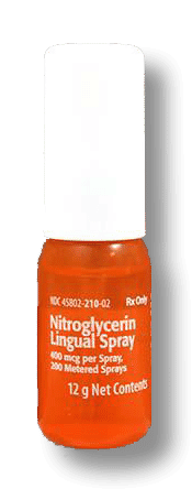 Nitroglycerin Spray 0.4mg/spray 60 doses Product Photo
